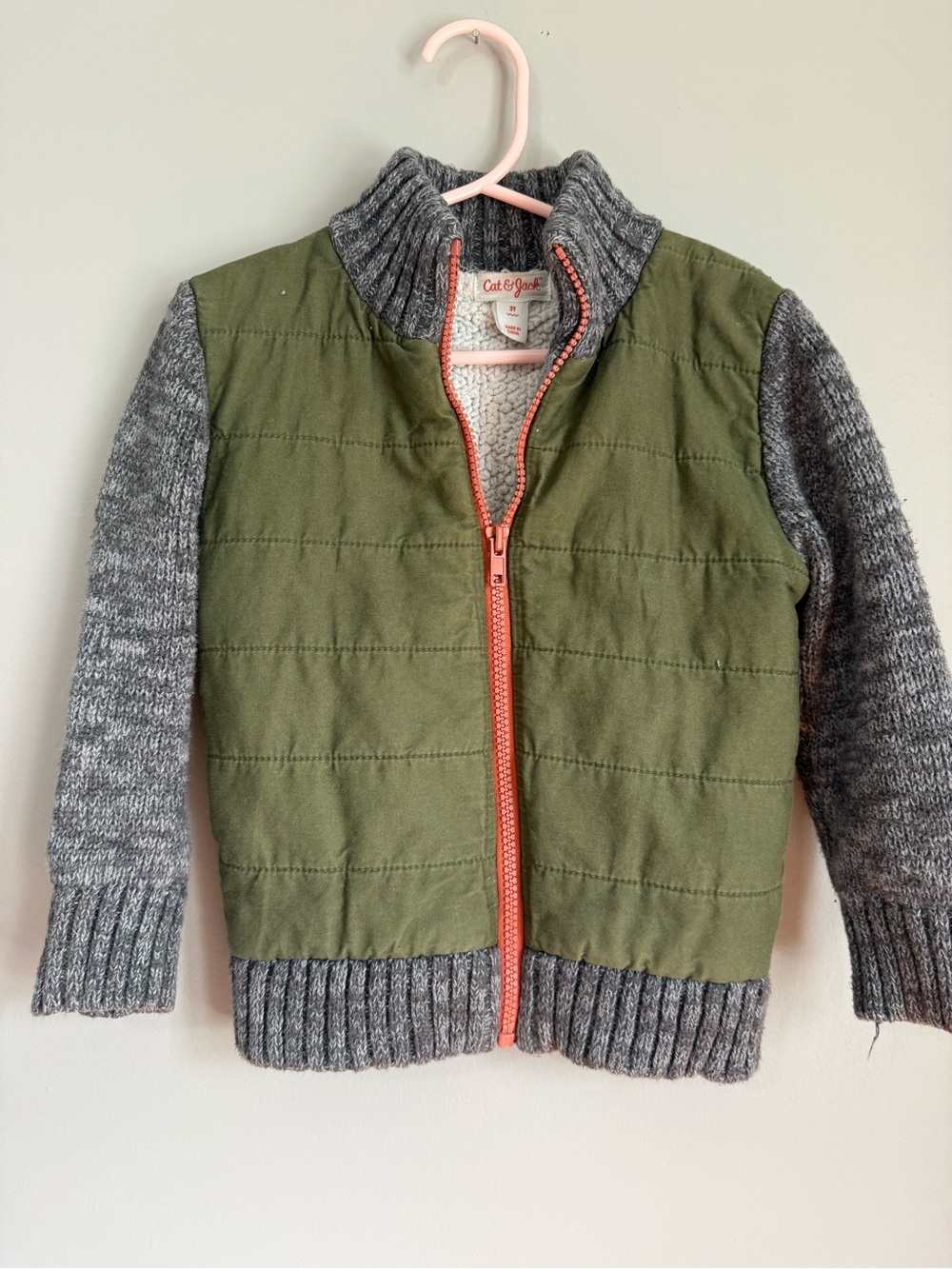 Boys Size 3T Olive Green Jacket